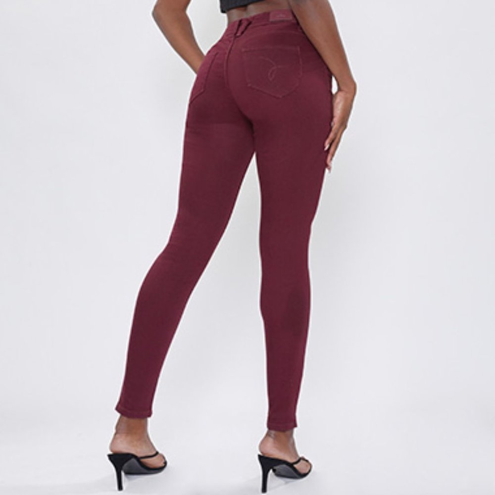 YMI Women's WannaBettaButt High-Rise Skinny Jeans